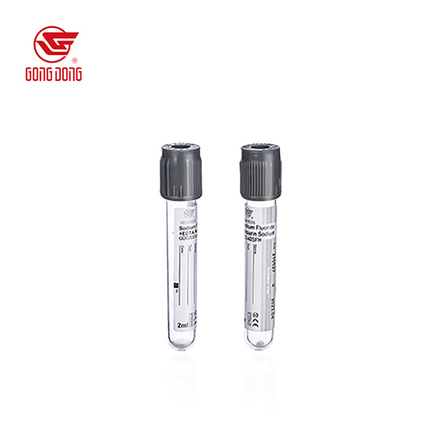 Tube de collecte de sang à vide jetable (tube de glucose)