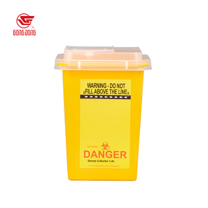 Déchets de récipient pointu jaune capuche de flip 1l 3l 5l 7l 13l